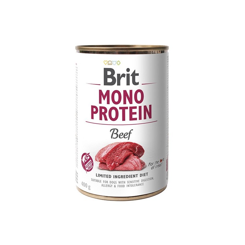 Brit Mono Protein dla Psa - Mokra Karma Wołowina w puszce 400g.