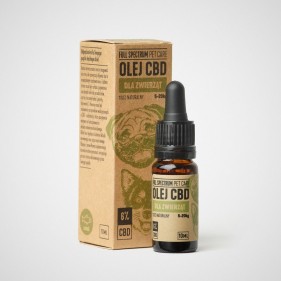 Olej CBD dla zwierząt w 100% naturalny | 6% stężenia