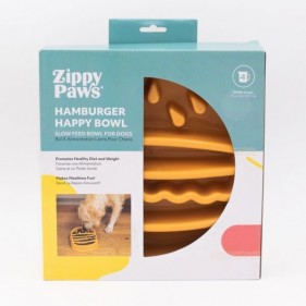 ZippyPaws Miska Spowalniająca Jedzenie dla Psa w kształcie Hamburgera 950ml.