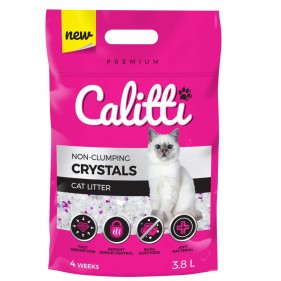 Żwirek Silikonowy Calitti Crystals Cat dla kota | Opakowanie 3.8L
