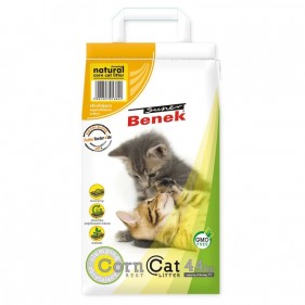 Naturalny Żwirek Super Benek Corn Cat dla kota | Opakowanie 4.4kg/7L
