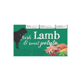 Bogata zawartość mięsa jagnięcego w karmie Nero Pure Fresh Lamb.