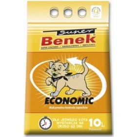 Żwirek bentonitowy dla kota Super Benek Economic 10L.