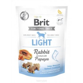 BRIT CARE DOG FUNCTIONAL SNACK LIGHT | Przysmaki dla Psa Królik & Papaja 150g